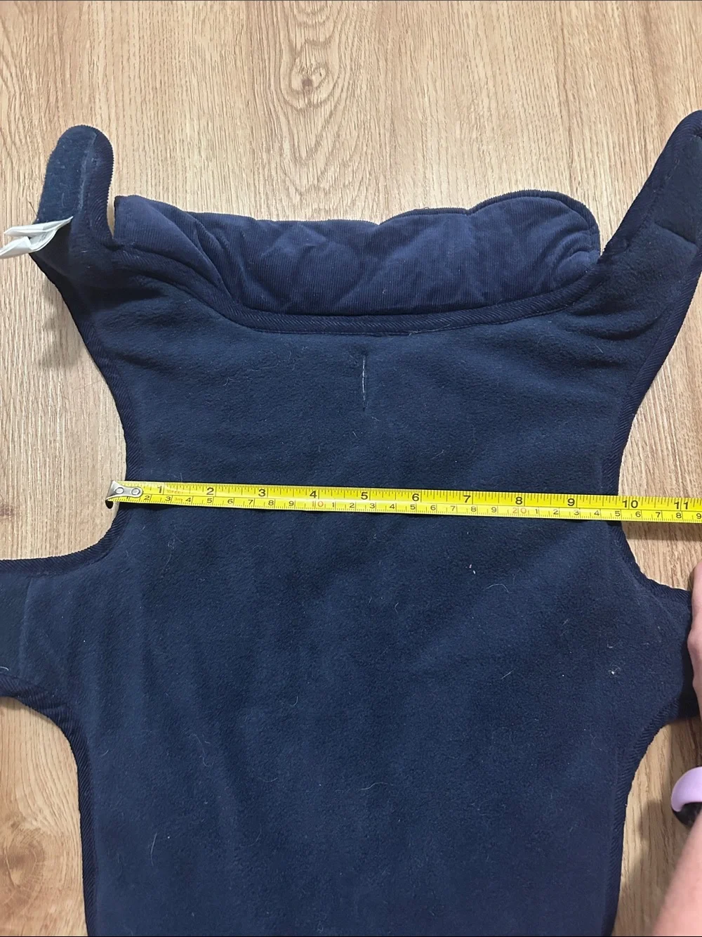 Small dog quilted navy jacket